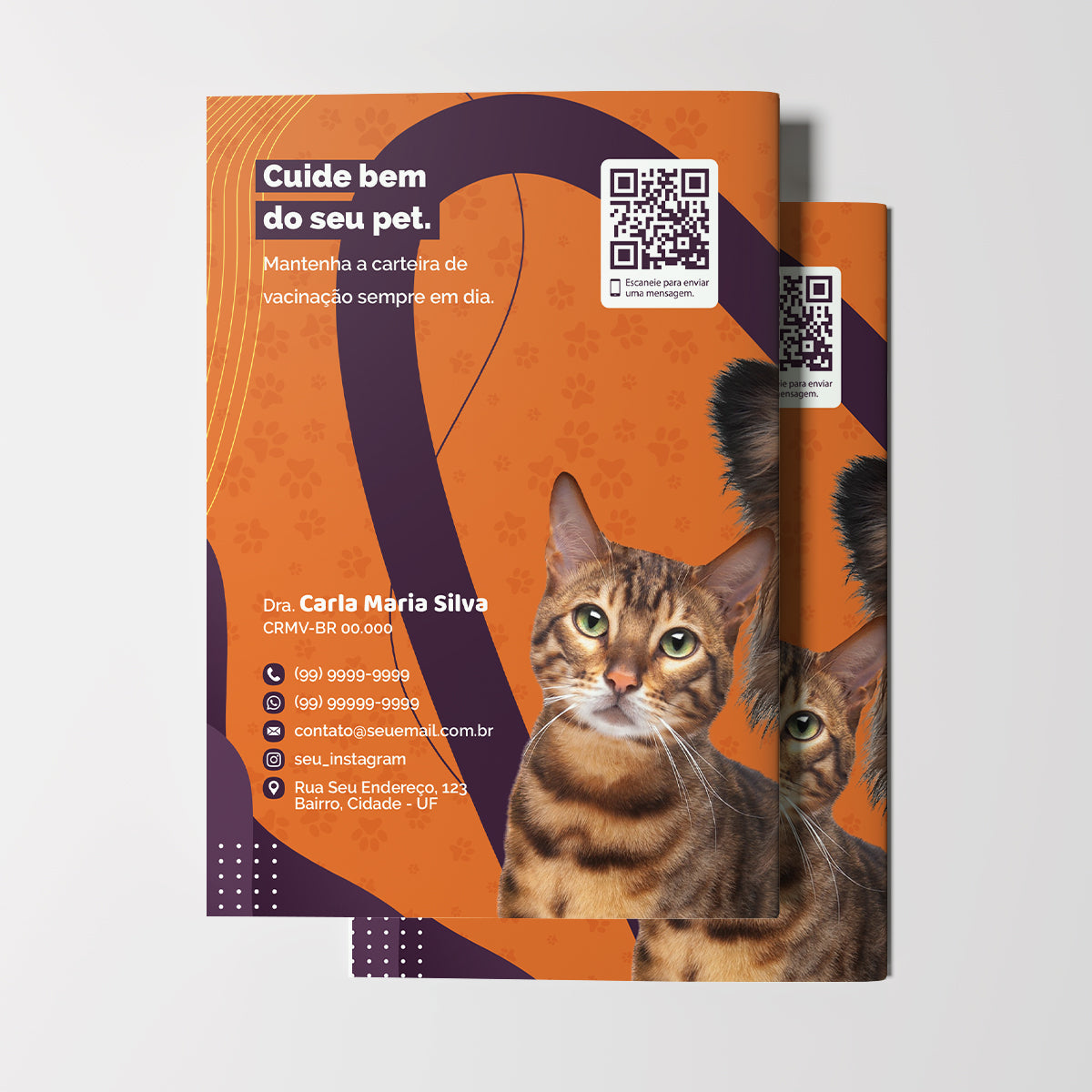 Carteirinha Econômica 8 Páginas | Modelo 013