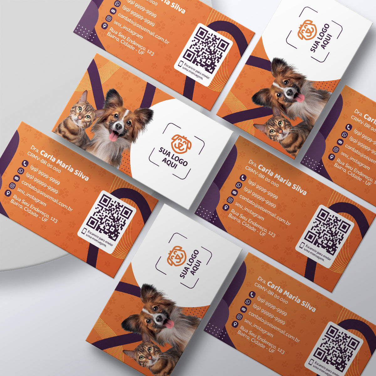 Cartão de Visita Retangular | Modelo 013