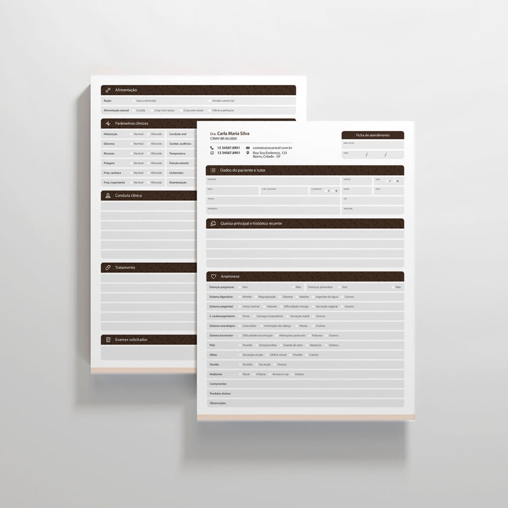 Ficha de Anamnese | Modelo 013
