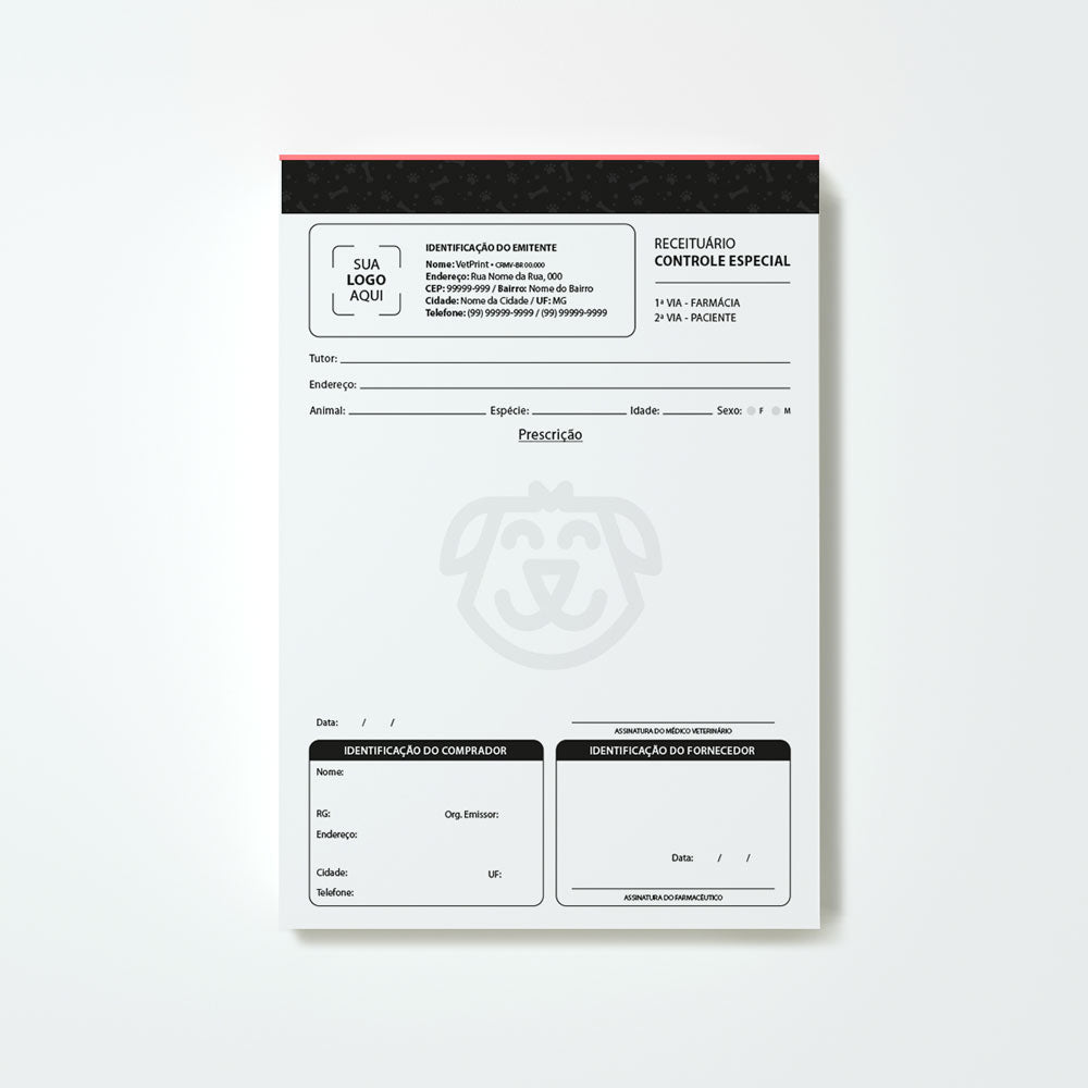 Kit de Papelaria Veterinária Essencial | Modelo 001