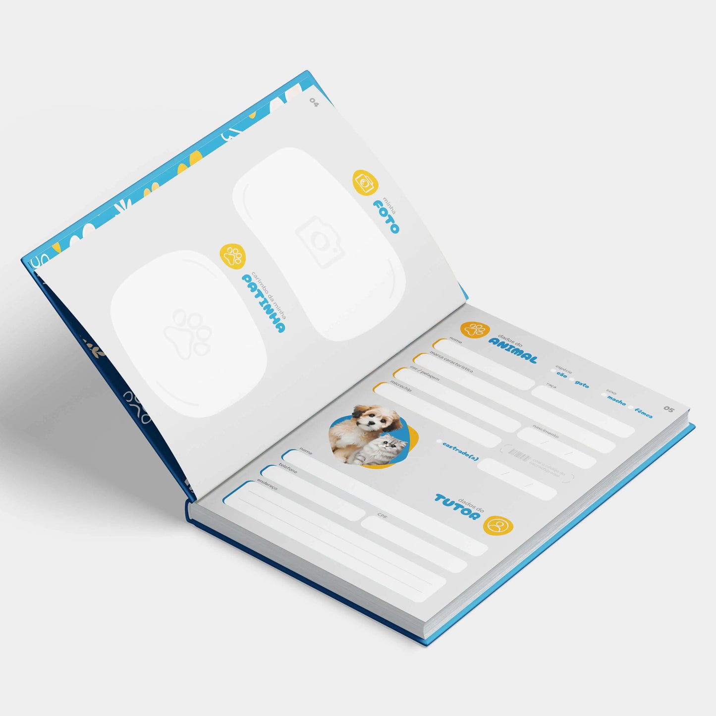 Passaporte de Saúde Pet com Capa Dura