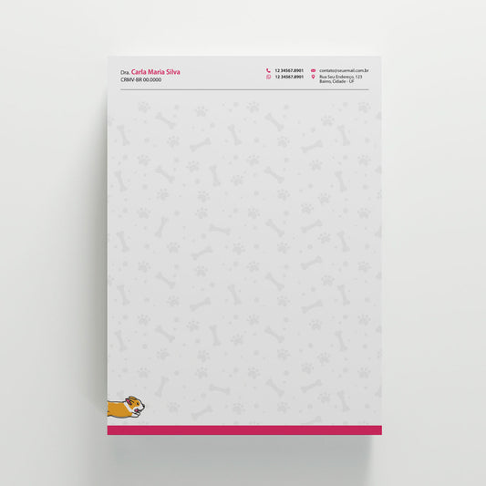 Papel Timbrado A4 | Modelo 005