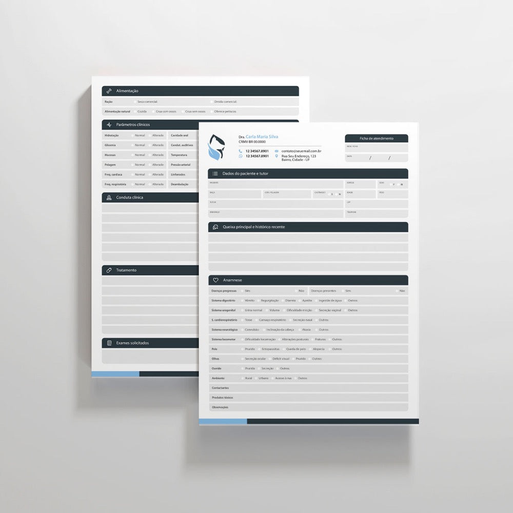 Ficha de Anamnese | Modelo 001