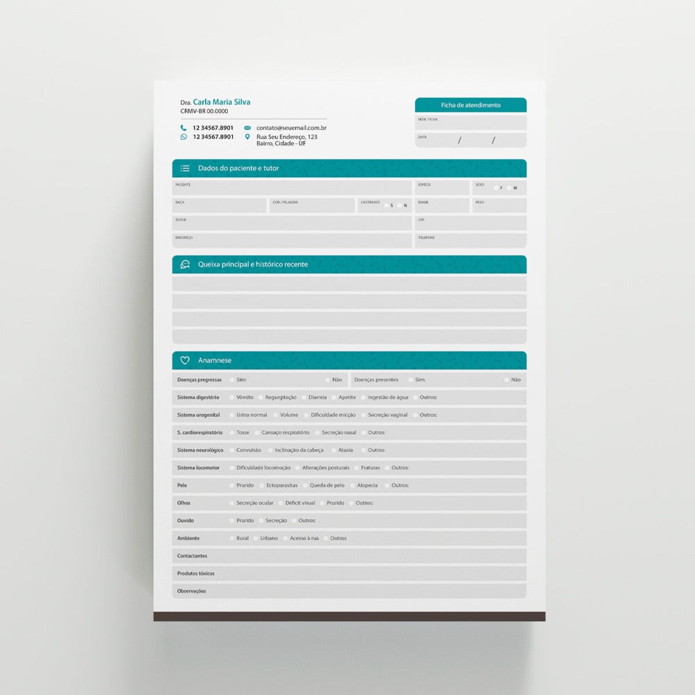 Ficha de Anamnese | Modelo 002