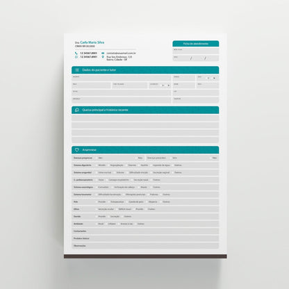 Ficha de Anamnese | Modelo 002