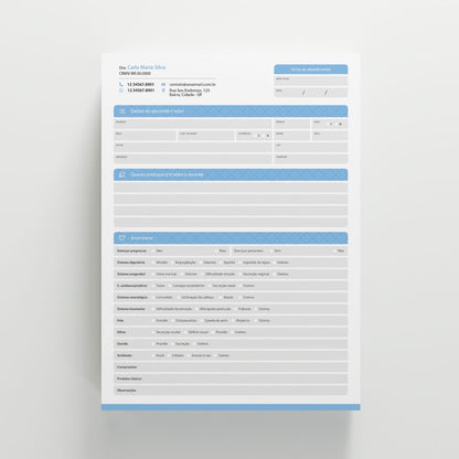 Ficha de Anamnese | Modelo 008