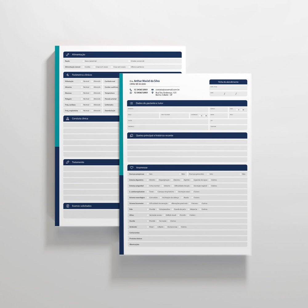 Ficha de Anamnese | Modelo 009