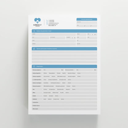 Ficha de Anamnese | Modelo 010