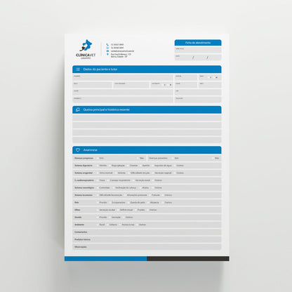 Ficha de Anamnese | Modelo 012