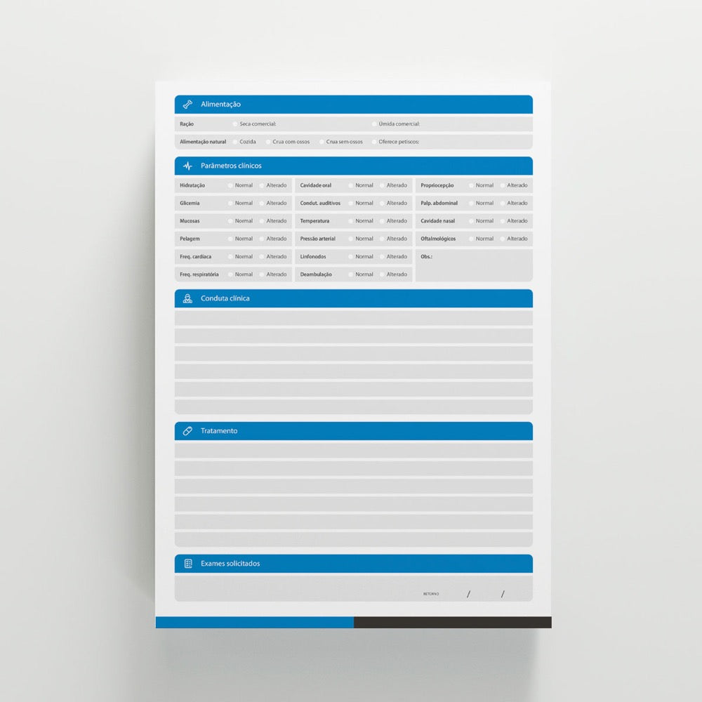 Ficha de Anamnese | Modelo 012