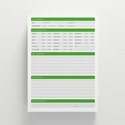 Ficha de Anamnese | Modelo 016