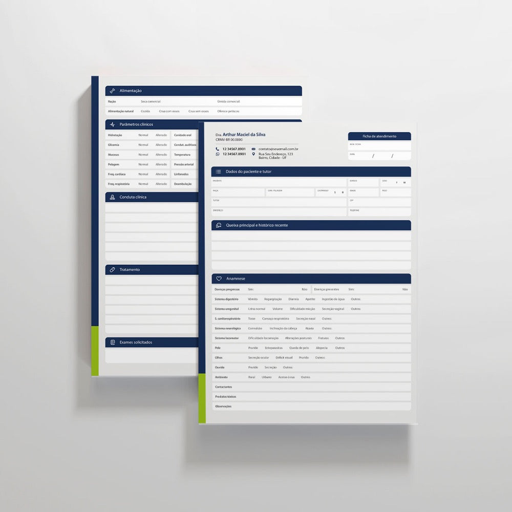Ficha de Anamnese | Modelo 017