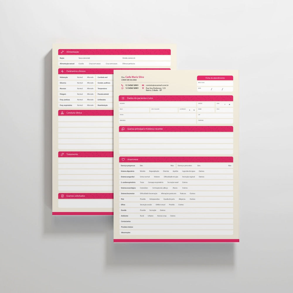 Ficha de Anamnese | Modelo 019