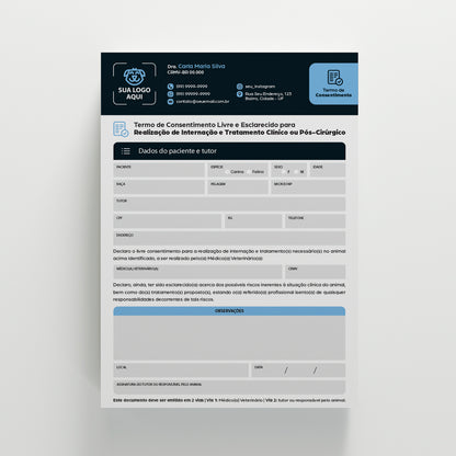 Termo de Consentimento para Internação | Modelo 001