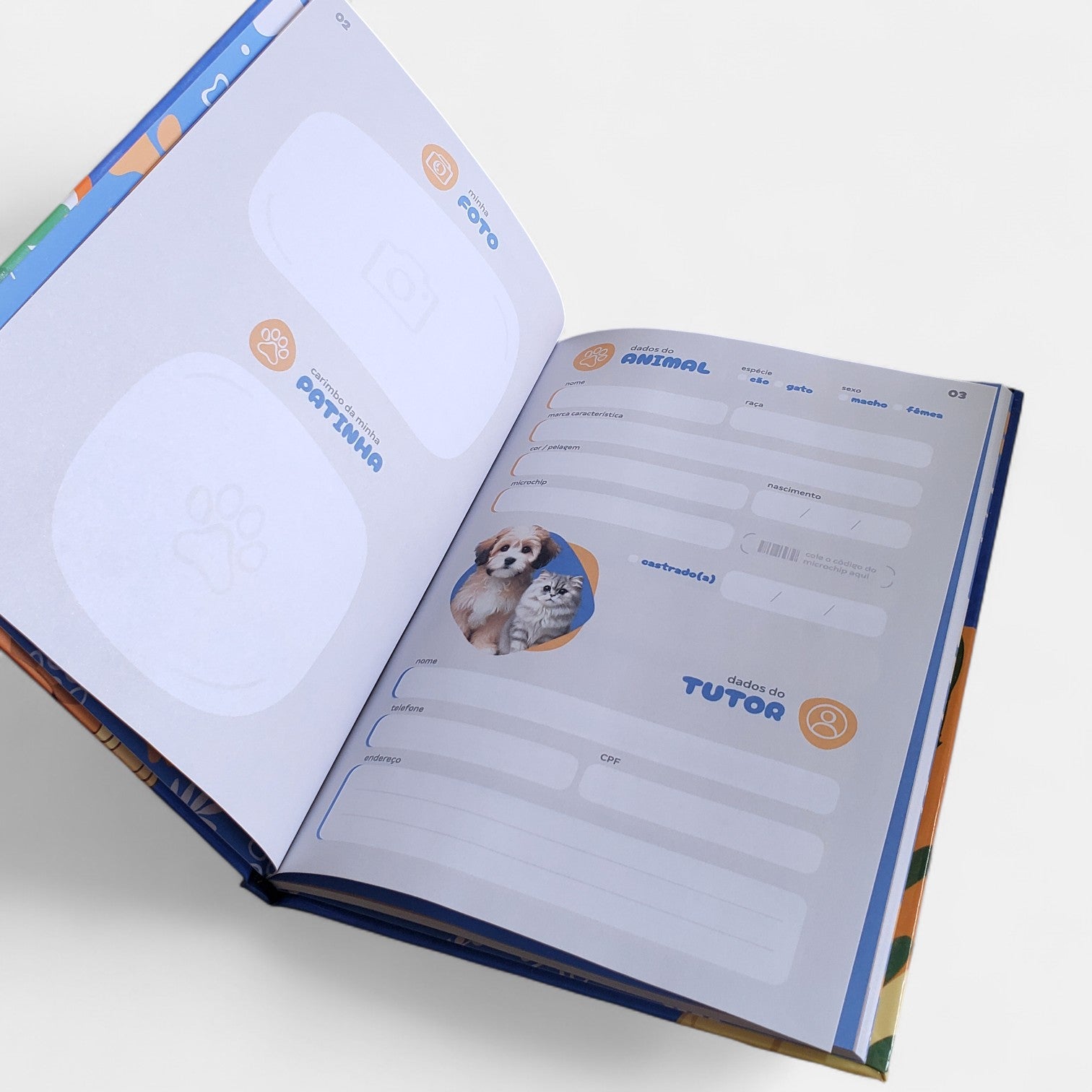 Passaporte de Saúde Pet com Capa Dura